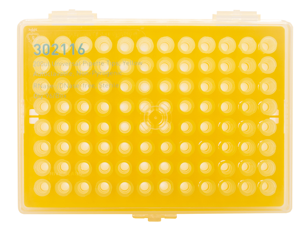 200 µL Universal Pipette Tips, Racked, Sterile