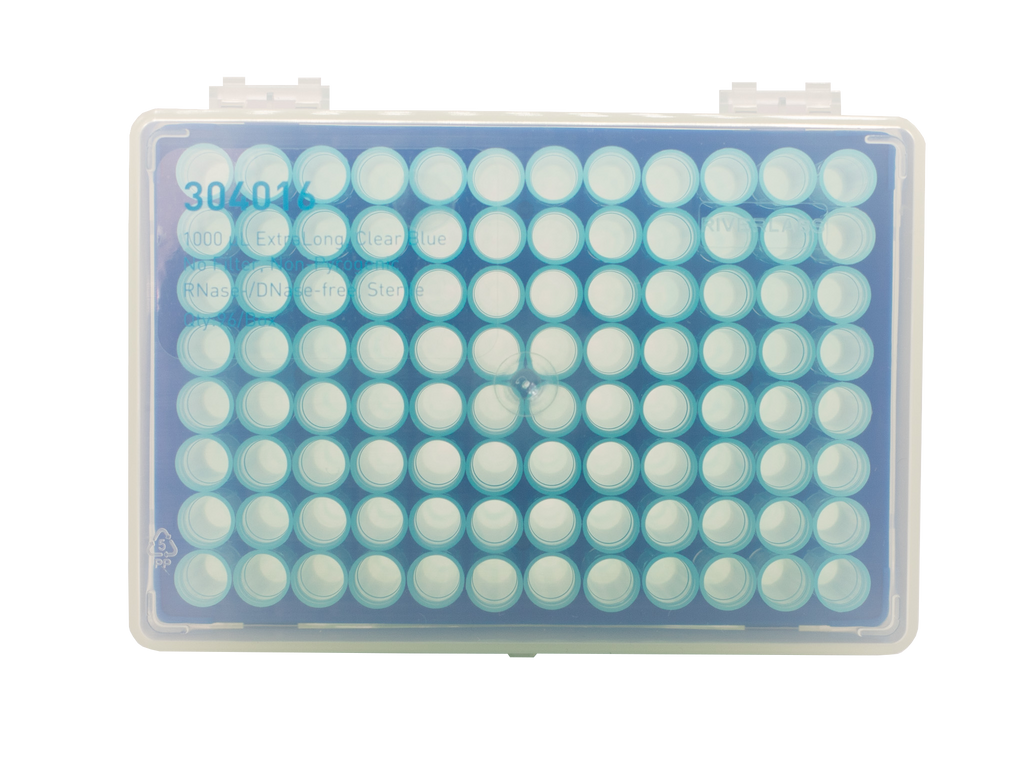 1000 µL Universal Pipette Tips, Racked, Sterile