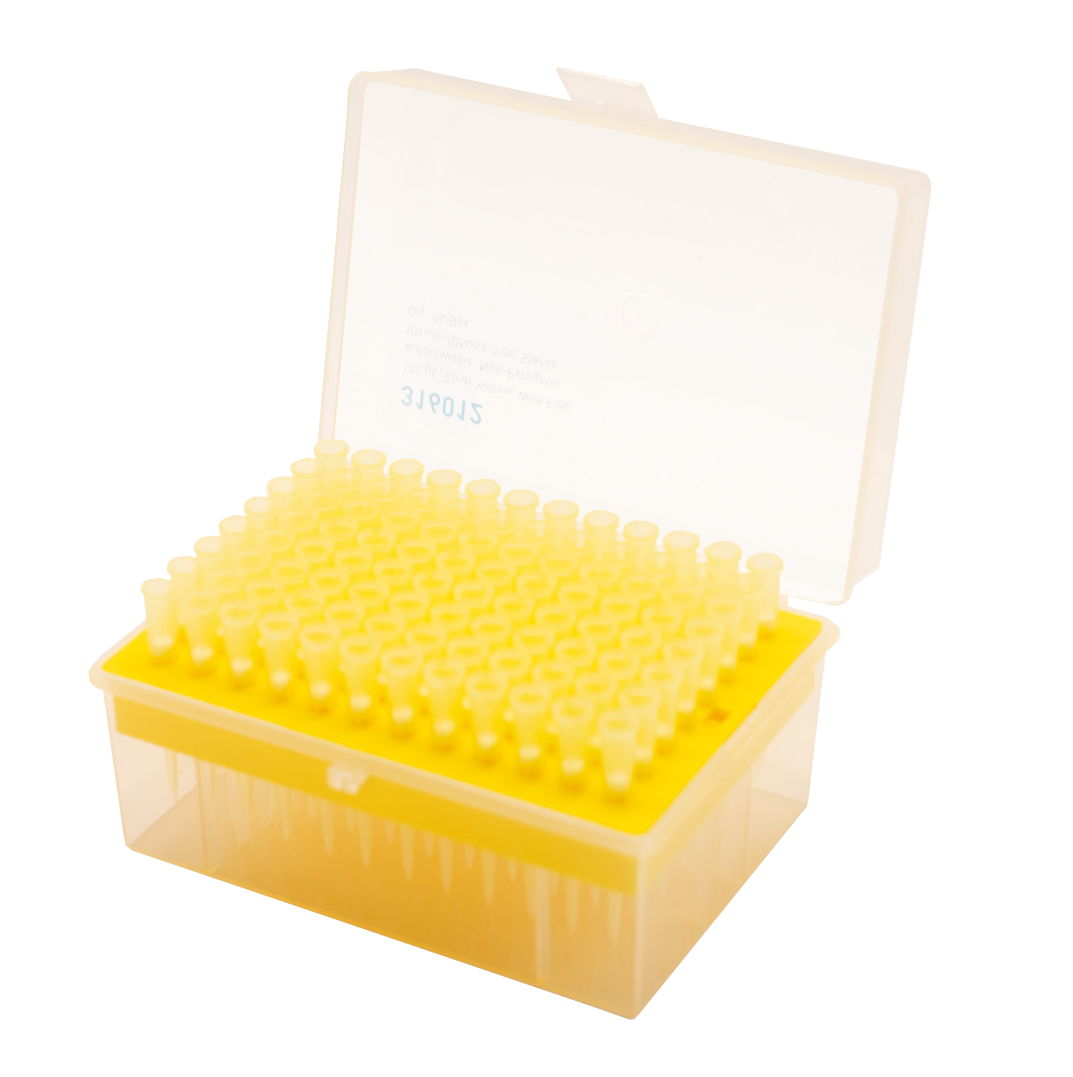 100 µL Filtered Universal Pipette Tips, Racked, Sterile
