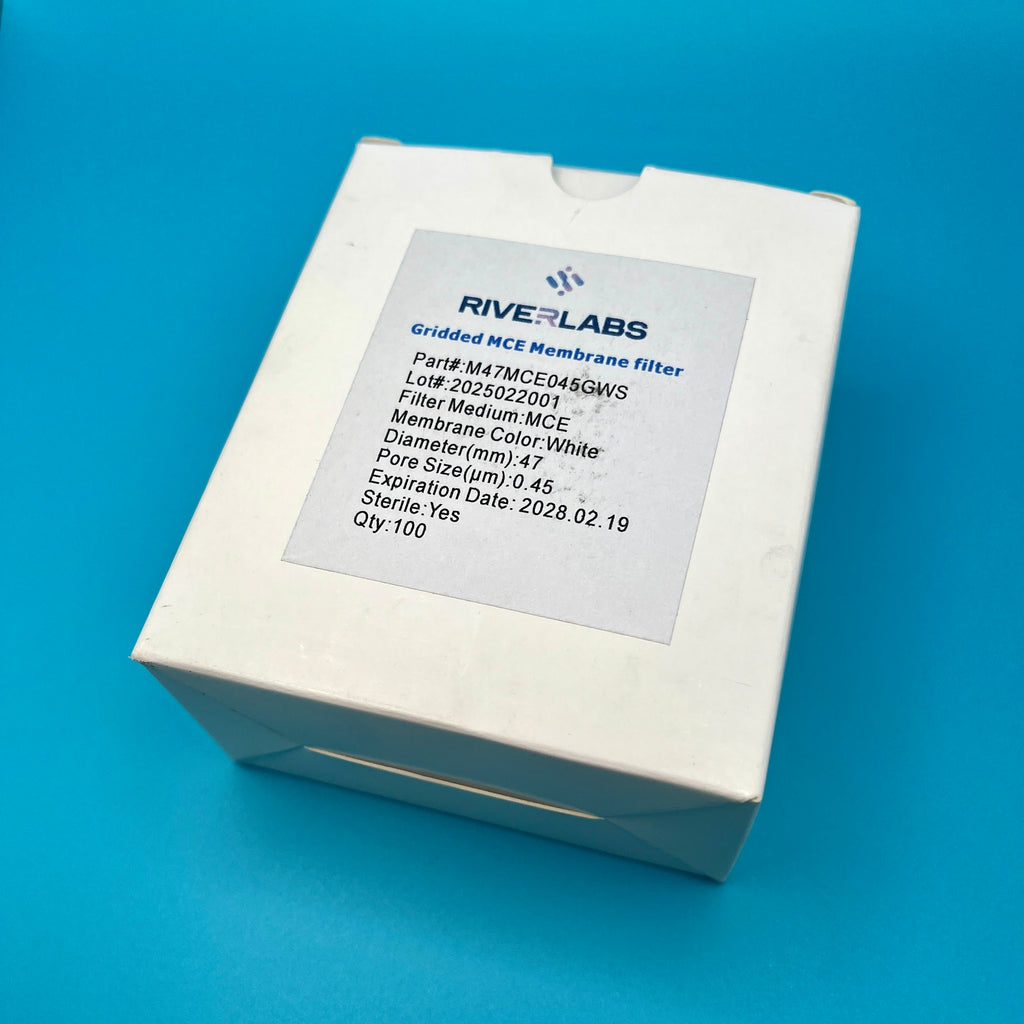 MCE Gridded Membrane Filters, 0.45 µm, 47 mm, White, Sterile (Box of 100)